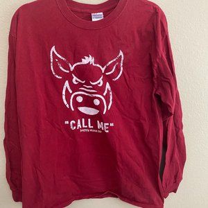 University of Arkansas Razorbacks "CALL ME" Tshirt